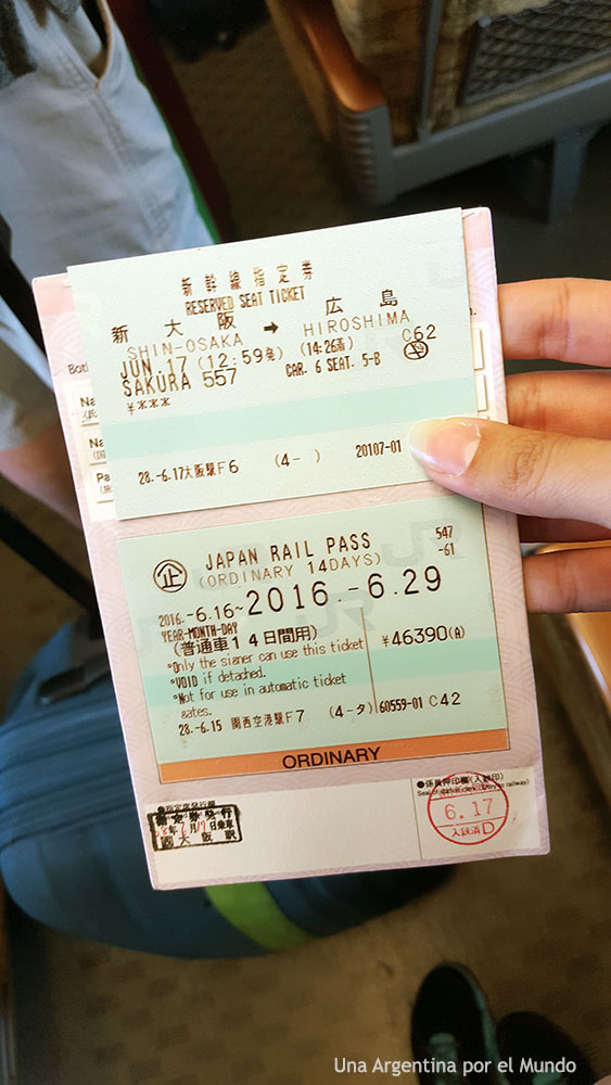 Japan Rail Pass and Reserved Ticket