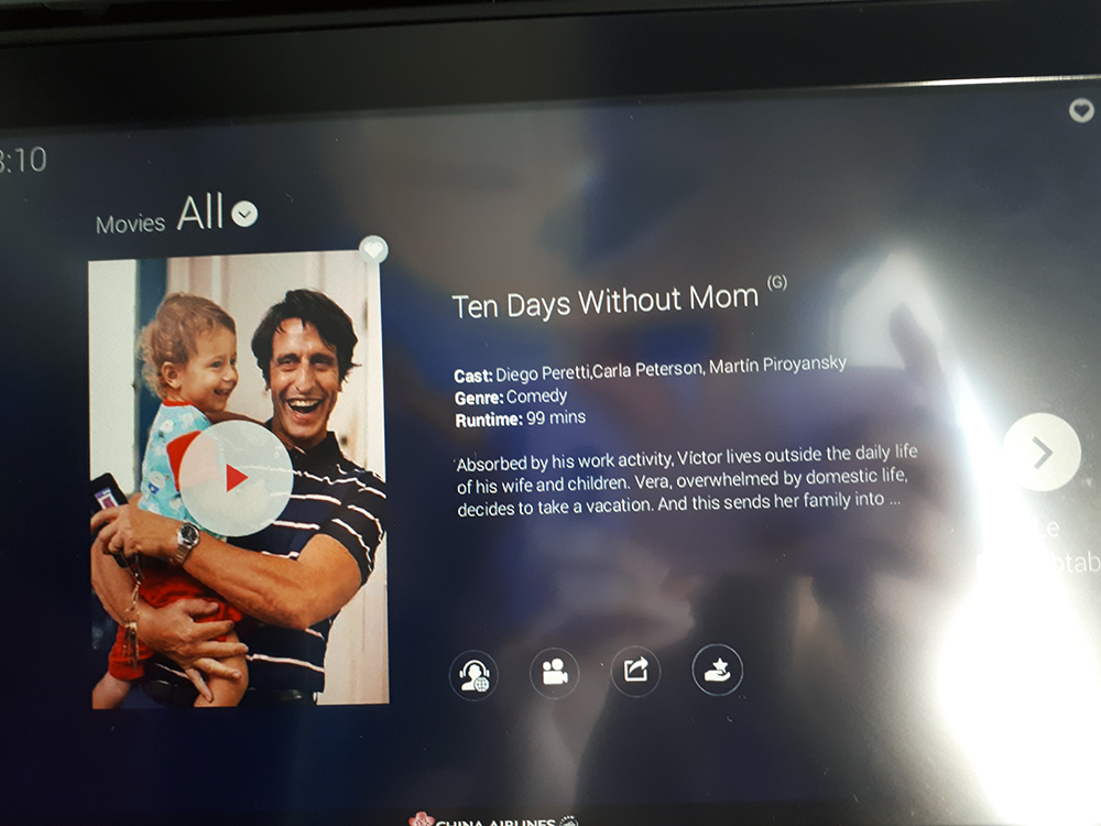 Mamá se fue de viaje China Airlines